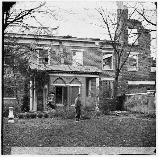 Petersburg, Virginia. View in rear of Dunlop's house, Bolling Brook street