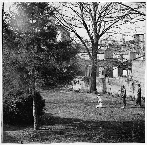 Petersburg, Virginia. View in garden in rear of Dunlop's house, Bollingbrook street