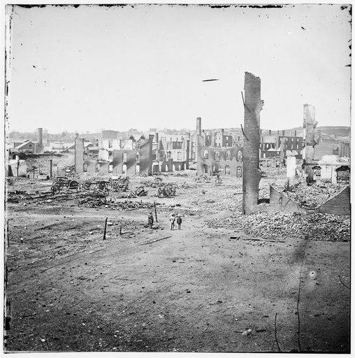 Richmond, Virginia. Ruins in the State Arsenal yard and the burned district