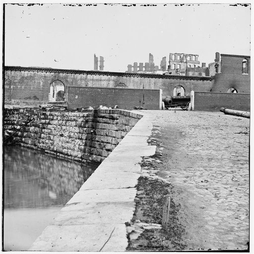 Richmond, Virginia. Ruins of tobacco warehouse