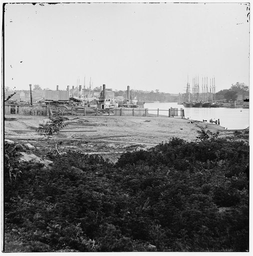 Richmond, Virginia. Wharf at Rocketts