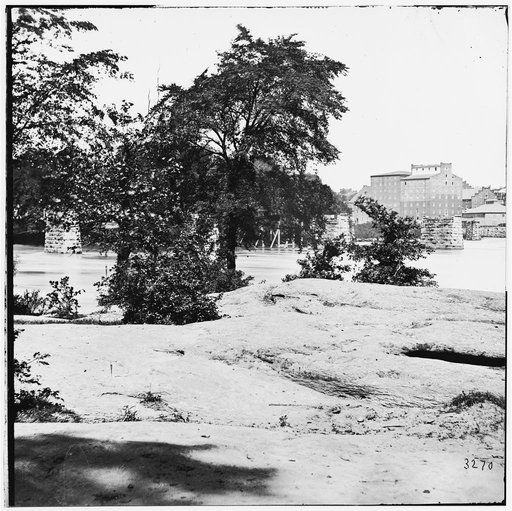 Richmond, Virginia. Ruins of Mayo's bridge