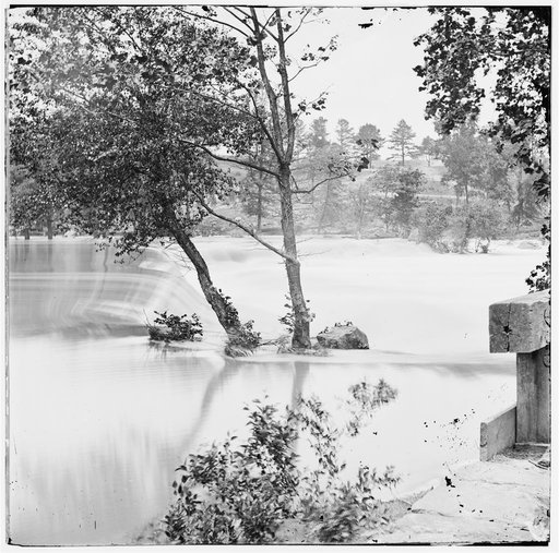 Petersburg, Virginia (vicinity). The freshet (Appomattox River) which delayed Grant's pursuit