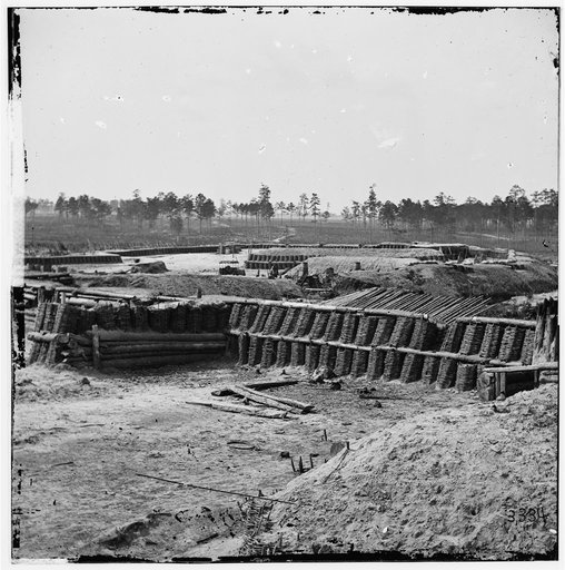 Petersburg, Virginia. Interior view of Fort Sedgwick