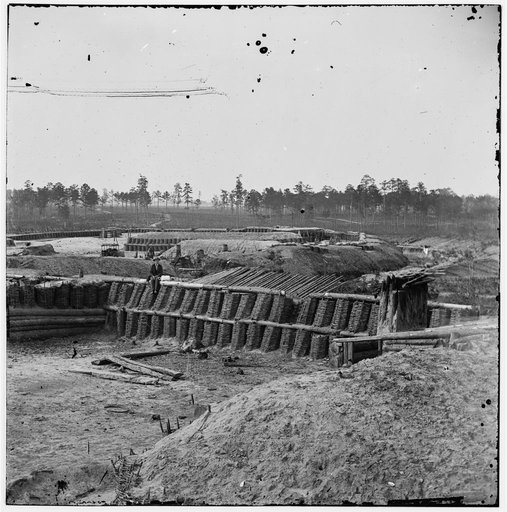 Petersburg, Virginia. Interior view of Fort Sedgwick