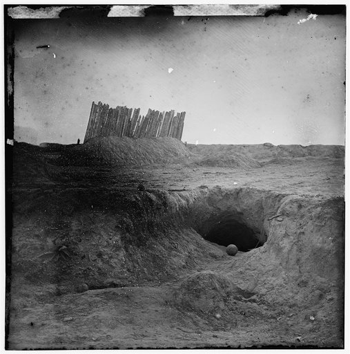 Petersburg, Virginia. Fortifications and bomb-proofs