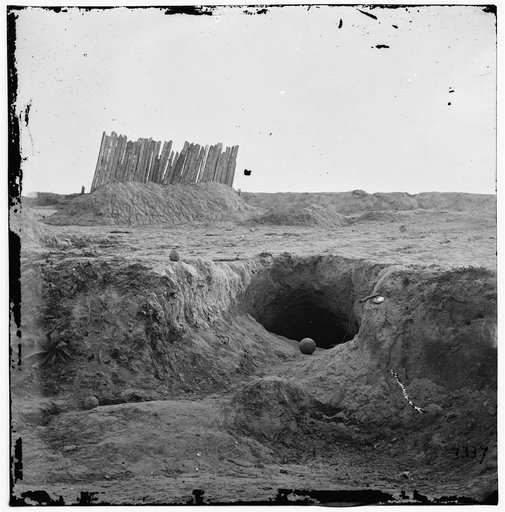 Petersburg, Virginia. Fortifications and bomb-proofs