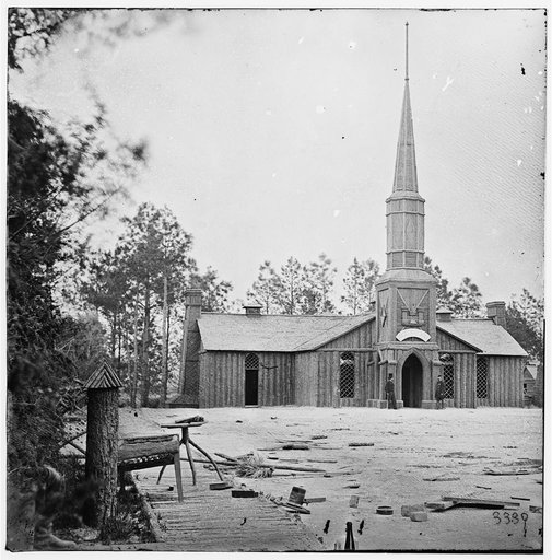 Petersburg, Virginia. Church built by 50th New York Engineers at Poplar Grove