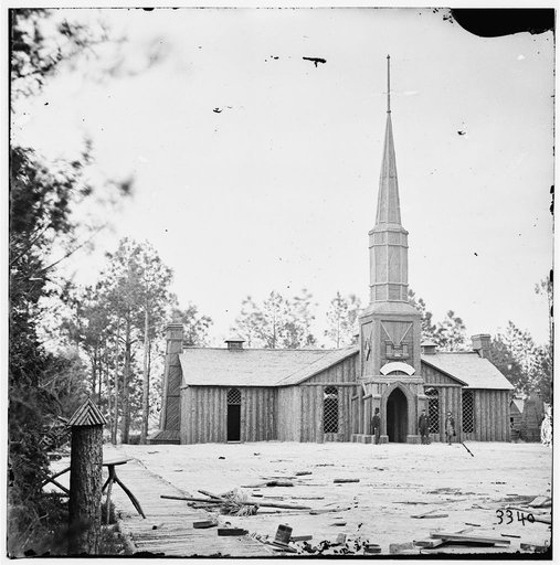 Petersburg, Virginia. Church built by 50th New York Engineers at Poplar Grove