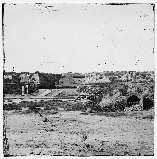 Drewry's Bluff, Virginia. Interior of Fort Darling. (Magazines, bomb-proof and shot & shell)