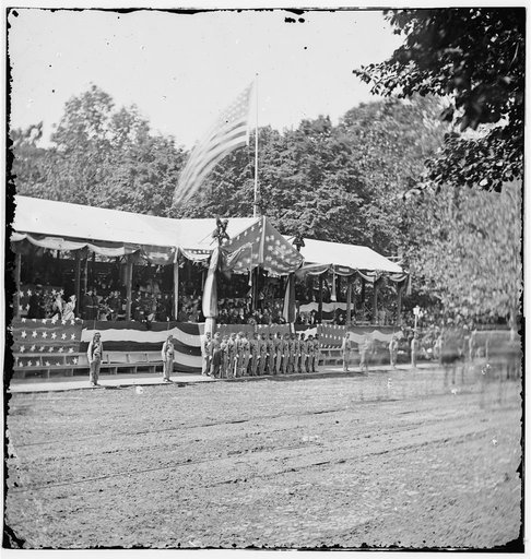 Washington, District of Columbia. The Grand Review of the Army. The Presidential reviewing stand