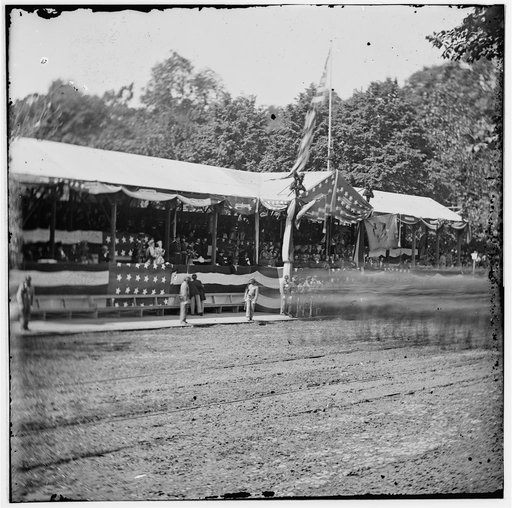 Washington, District of Columbia. The Grand Review of the Army. The Presidential reviewing stand