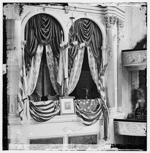 Washington, District of Columbia. President's box at Ford's Theatre