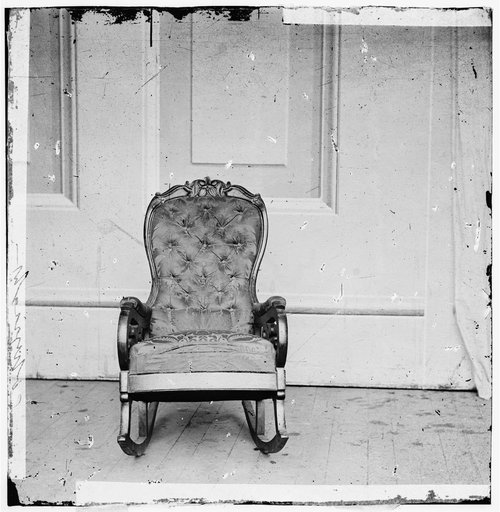 Washington, District of Columbia. Chair occupied by Lincoln when assassinated