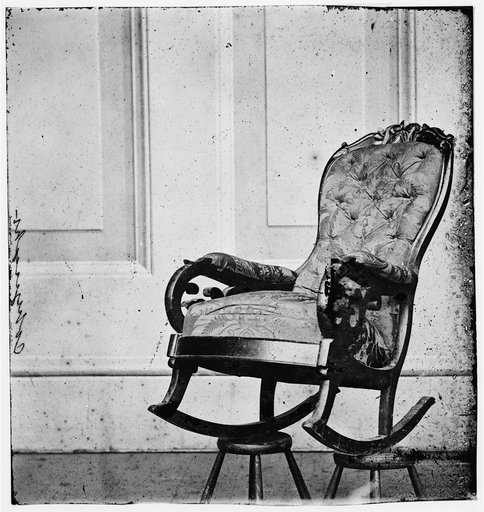 Washington, District of Columbia. Chair occupied by Lincoln when assassinated