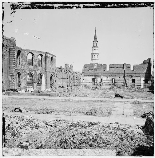Charleston, South Carolina. Ruins of Secession Hall
