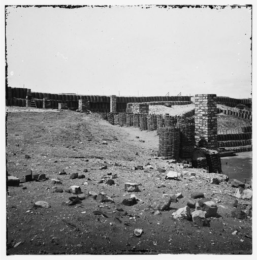 Charleston Harbor, South Carolina. Interior view of Fort Sumter