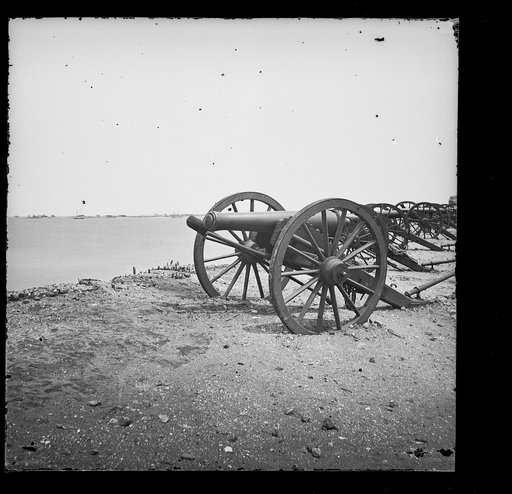Charleston Harbor, South Carolina. View from parapet of Fort Sumter