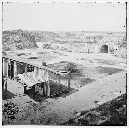 Charleston, South Carolina (vicinity). Interior view of Fort Moultrie. (Sullivan's Island)