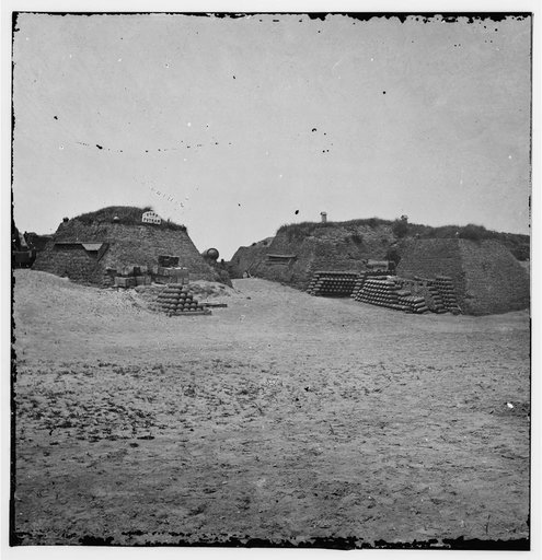Charleston, South Carolina (vicinity). Interior view of Fort Putnam. (Morris Island)