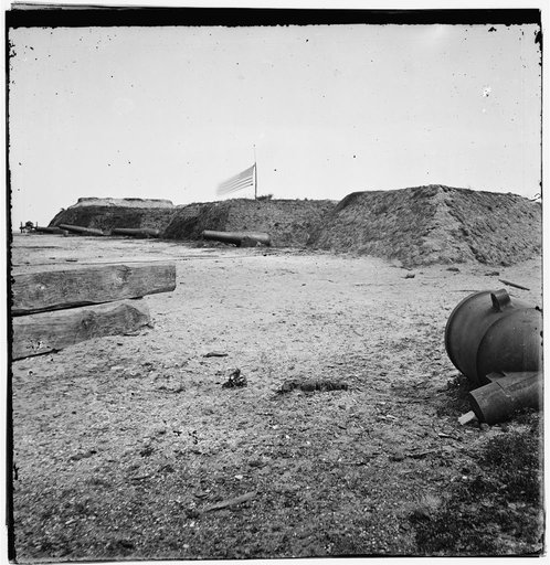 Charleston, South Carolina (vicinity). Interior view of Fort Johnson. (Morris Island)