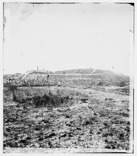 Savannah, Georgia (vicinity). Fortifications in front of Fort McAllister