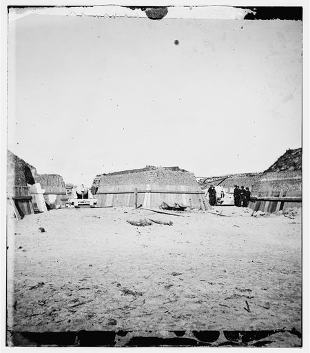 Charleston, South Carolina (vicinity). Naval battery on Morris Island