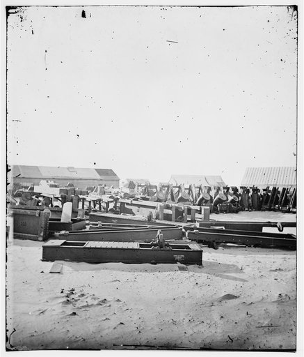 Charleston, South Carolina (vicinity). Ordnance depot on Morris Island