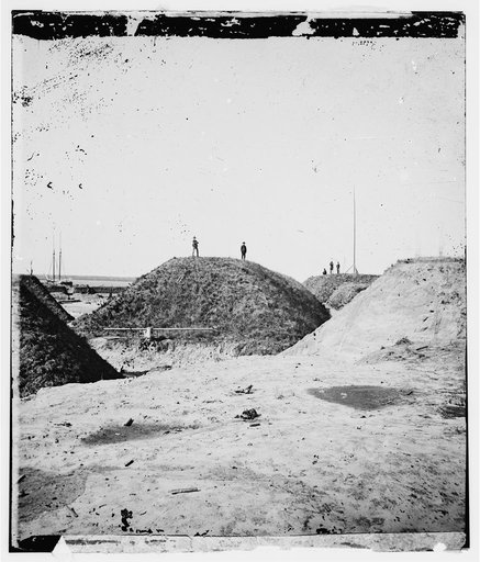 Charleston, South Carolina (vicinity). Federal battery on Morris Island