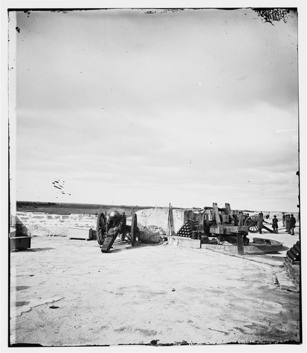 Charleston, South Carolina (vicinity). [Interior of Fort Putnam on Morris Island
