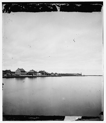 St. Augustine, Florida. View of town from bay
