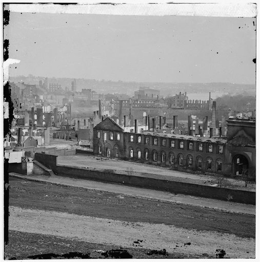 Richmond, Virginia. Panoramic view of burnt district