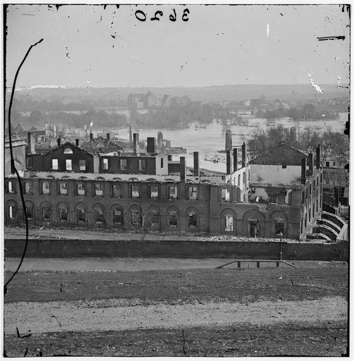 Richmond, Virginia. Panoramic view of burnt district