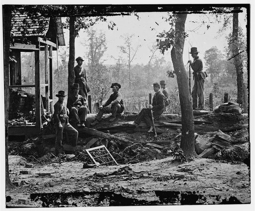 Atlanta, Georgia (vicinity). Federal pickets before the city