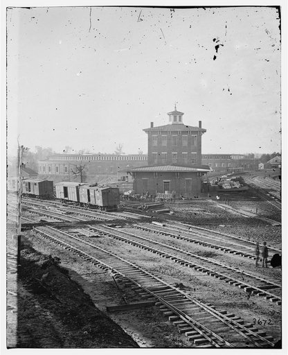 Atlanta, Georgia. Railroad roundhouse