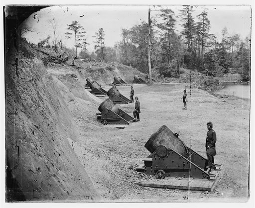 Yorktown, Virginia. Battery No. 4 mounting 13-inch mortars. South end