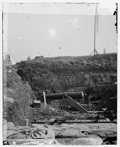 Savannah, Georgia (vicinity). Naval 32-pdr. at Fort McAllister
