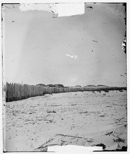 Charleston, South Carolina (vicinity). Stockade for Confederate prisoners