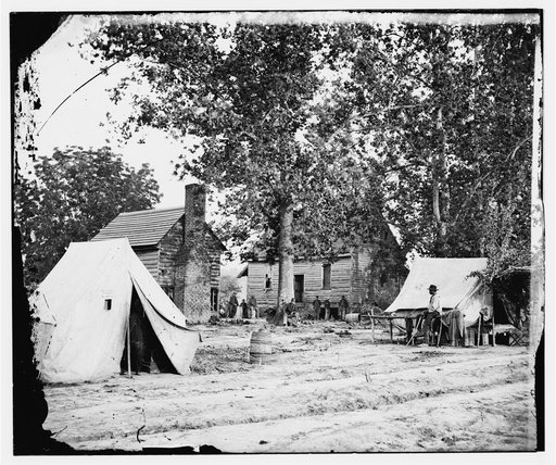 Fair Oaks, Virginia. Old frame house on Fair Oaks battlefield used by Hooker's Division as a hospital
