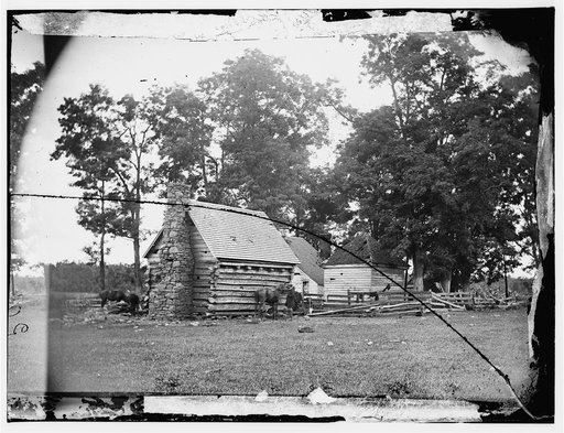 Battlefield of Cedar Mountain House riddled with cannon balls in which Gen. Winder was killed