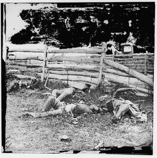 Antietam, Maryland. Bodies of dead, Louisiana Regiment