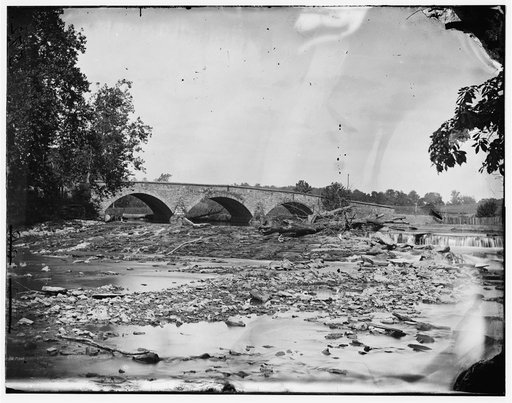 Antietam, Maryland. Antietam bridge on Sharpsburg and Boonsboro turnpike