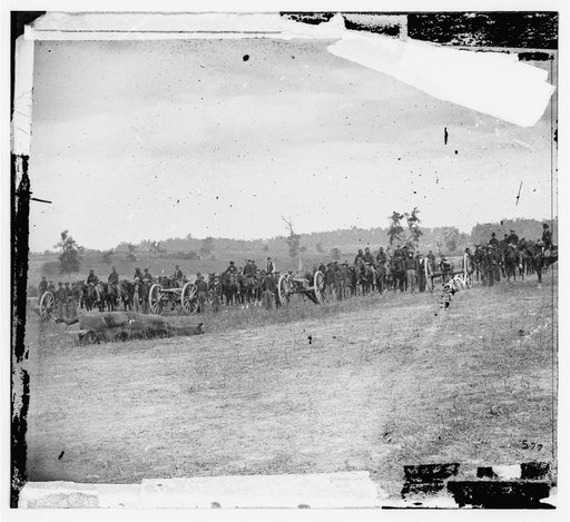 Antietam, Maryland. Captain J.M. Knap's Penn. Independent Battery "E" Light Artillery