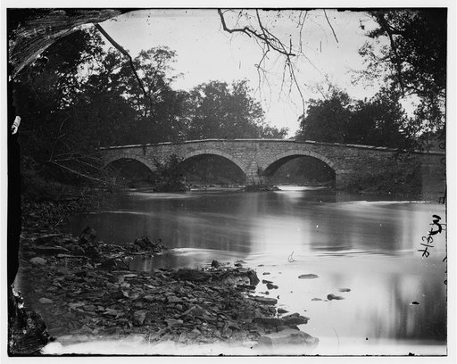 Antietam, Maryland. Burnside bridge across the Antietam. Southwest view