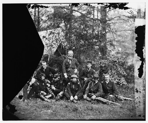 Harrison's Landing, Virginia. Gen. Samuel Heintzelman and staff