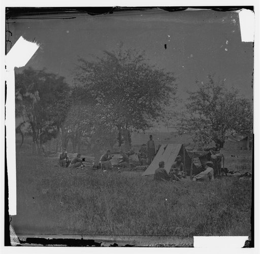 Bull Run, Virginia. Federal encampment at Blackburn's Ford