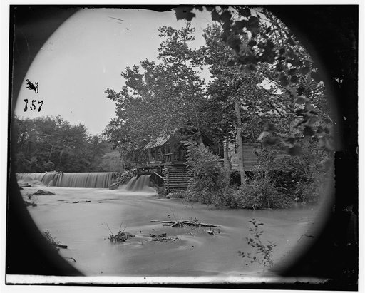 North Anna River, Virginia. Quarles Mill on North Anna where a portion of 5th Corps under Gen. Warren crossed, May 23, 1864