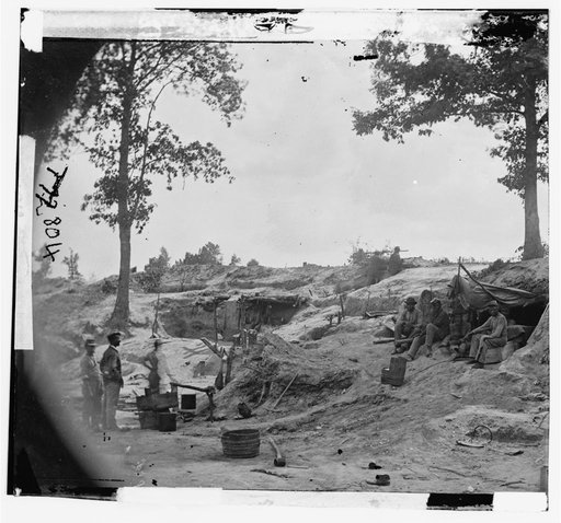 Petersburg, Virginia. Near view of bombproof in the advance line