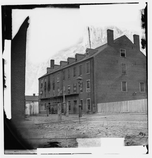 Richmond, Virginia. Castle Thunder (prison) on Cary street