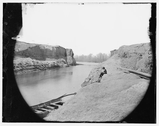 Dutch Gap Canal, Virginia. view of completed canal